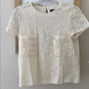 NWOT Zara Lace Shirt, S